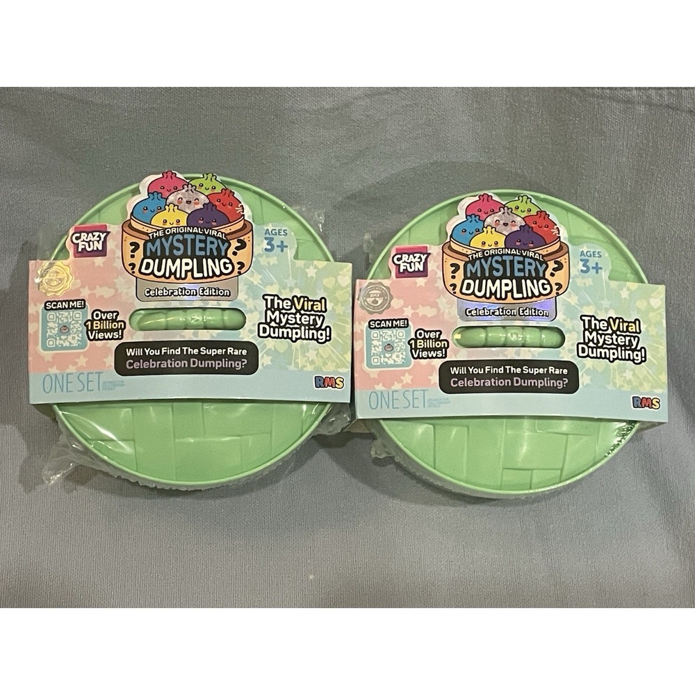 NEW Set of 2 - Mystery Bun Squishy Dumpling Fidget Fun - Celebration Edition